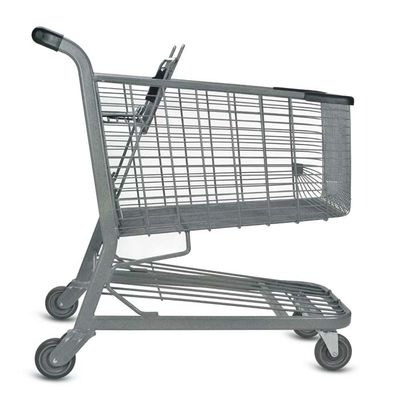 품질  Wholesale 4 Wheel Supermarket Trolley Store Grocery Trolley Folding Steel Push Shopping Trolley 공장