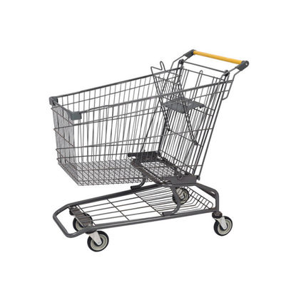 품질  Euro Unfolding Shopping Trolley Metal Supermarket Shopping Trolley Grocery Wire Trolley 공장